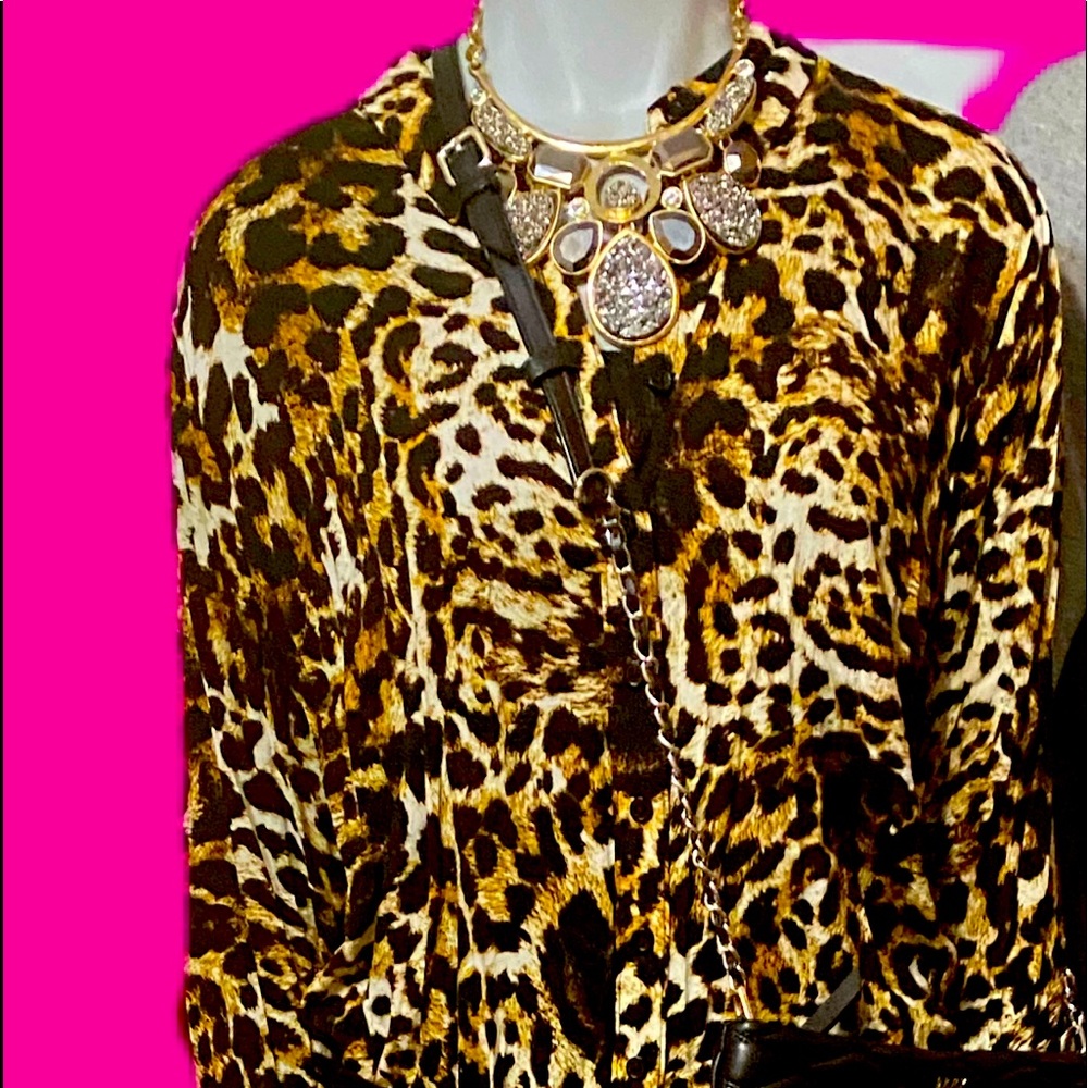 Leopard Print Blouse